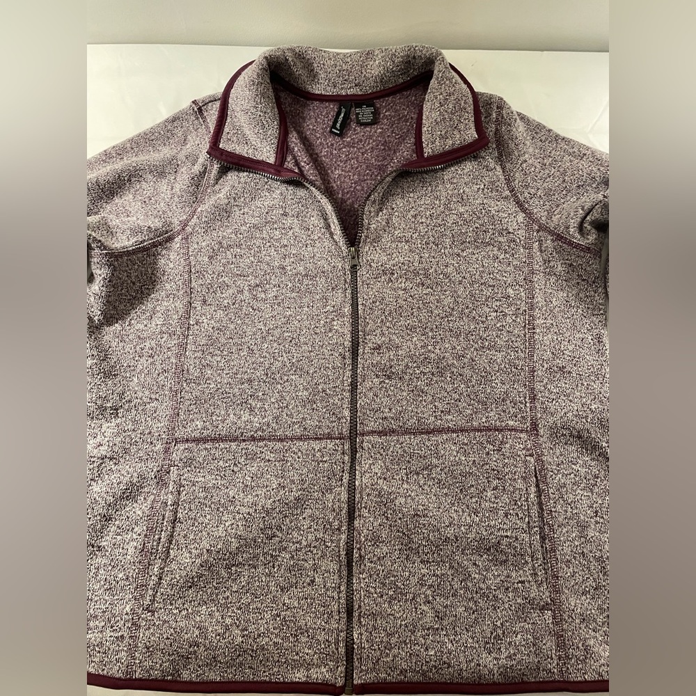 Jason Maxwell Full Zip Fleece Jacket with Pockets Purple Size 1X - Picture 6 of 16